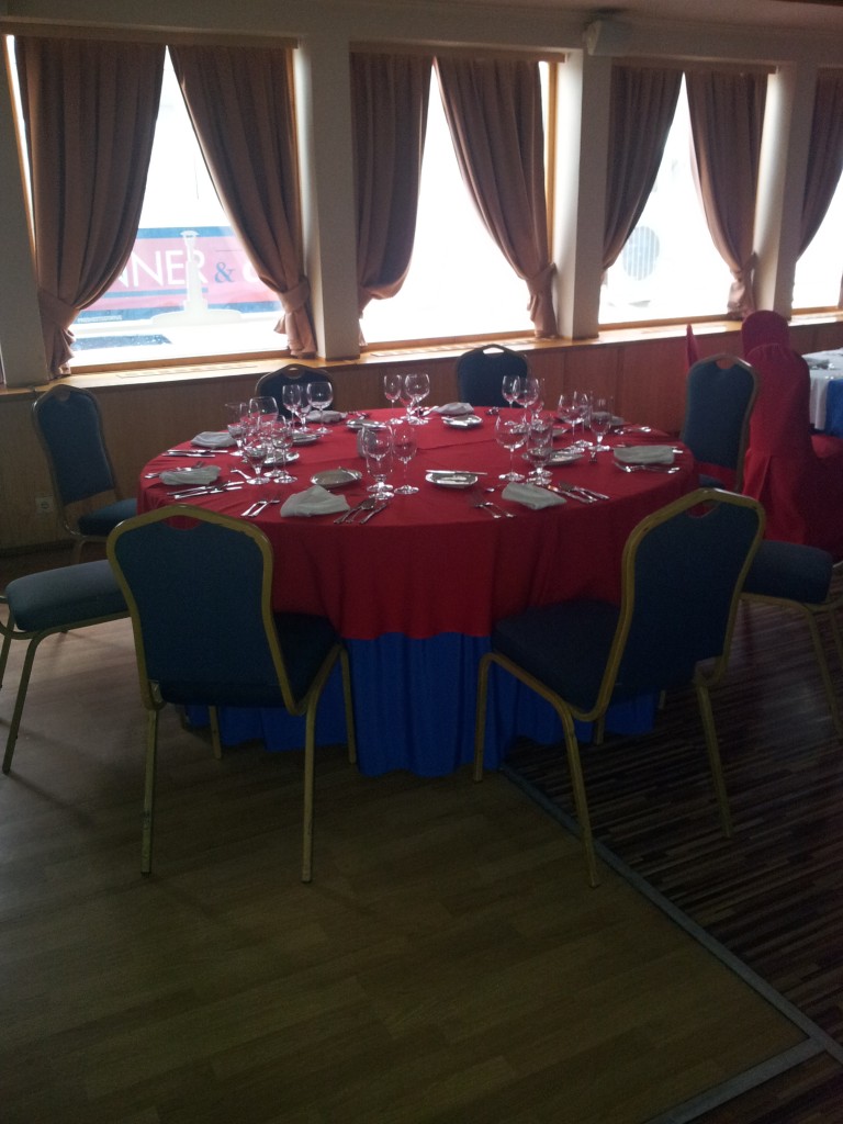 Chairs on Europa Ship Budapest with no Decorative Cover