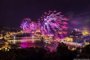 Budapest Fireworks by Miroslav Petrasko