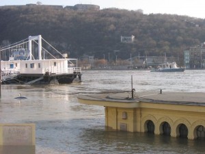 Budapest Danube River Flood