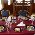 Dining on Pannonia Ship Budapest Private Cruise
