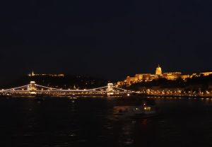 Budapest Chain Bridge Night
