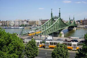 Streetcar by Liberty Bridge Day Budapest River Attractions John Morris
