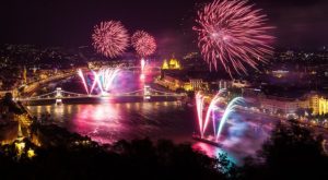 Budapest Boat Tour Fireworks Show Aug Danube River