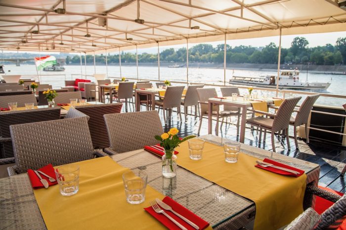 Budapest River Cruise Private Rental Rubin Boat Event Open Rooftop Terrace