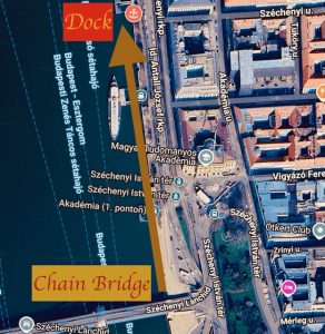Academy 3 Dock Budapest from Chain Bridge to Pier 3 by Danube