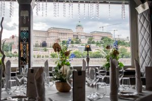 Budapest Panorama Boat Stationary Event Venue Hire Views over Castle Day View