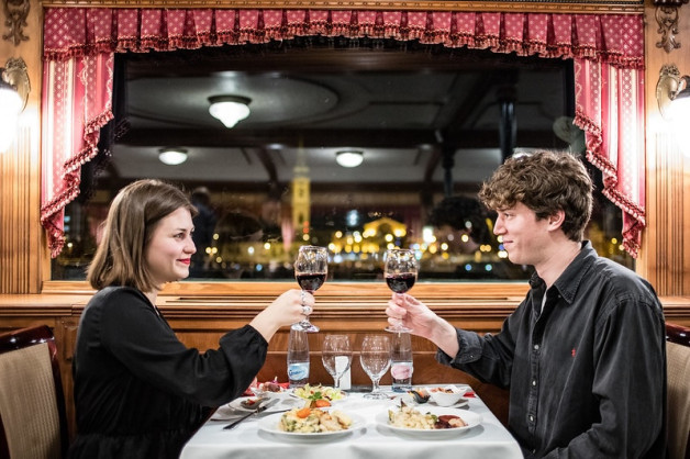 Count Szechenyi Cruise Ship Drinks Dinner Budapest Buffet