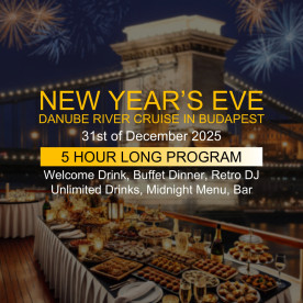 Budapest River Cruise NYE Retro Dinner Party Millennium II Boat