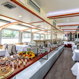 NYE Retro Dinner Cruise Party Budapest on Millennium 2 Boat