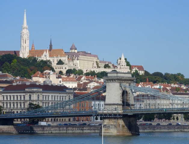 Budapest Matthias Church and Chain Bridge