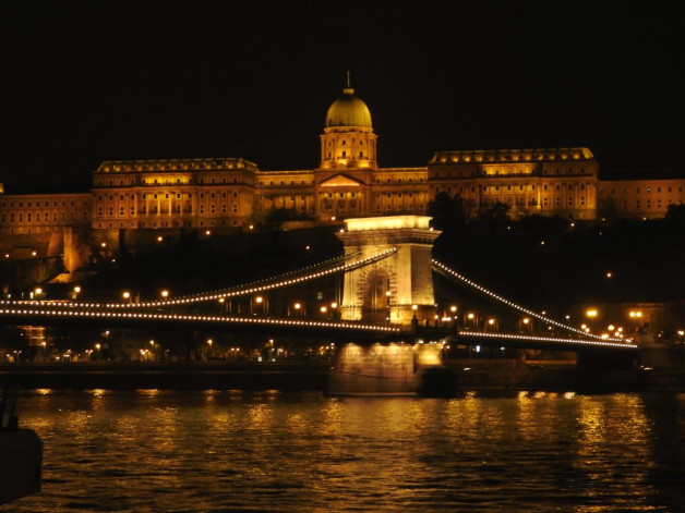 Budapest Chain Bridge and Buda Castle Night BRC