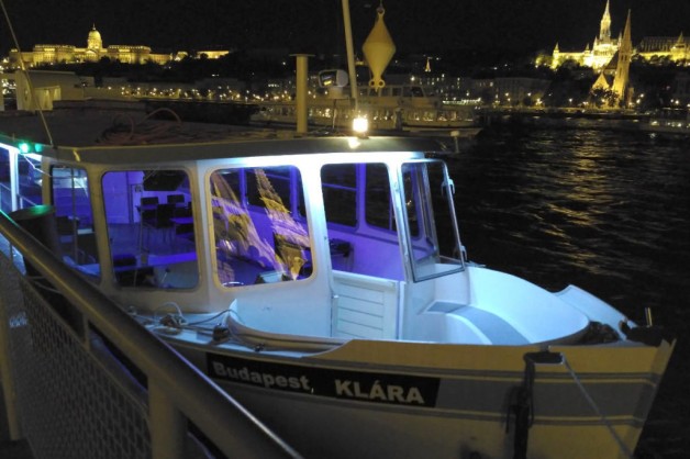 Budapest Private Boat Rental Clara Ship at Night
