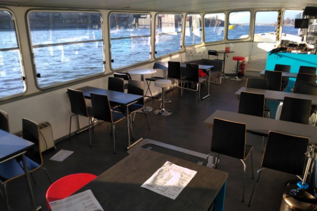 Clara Interior private boat rental Budapest River Cruise